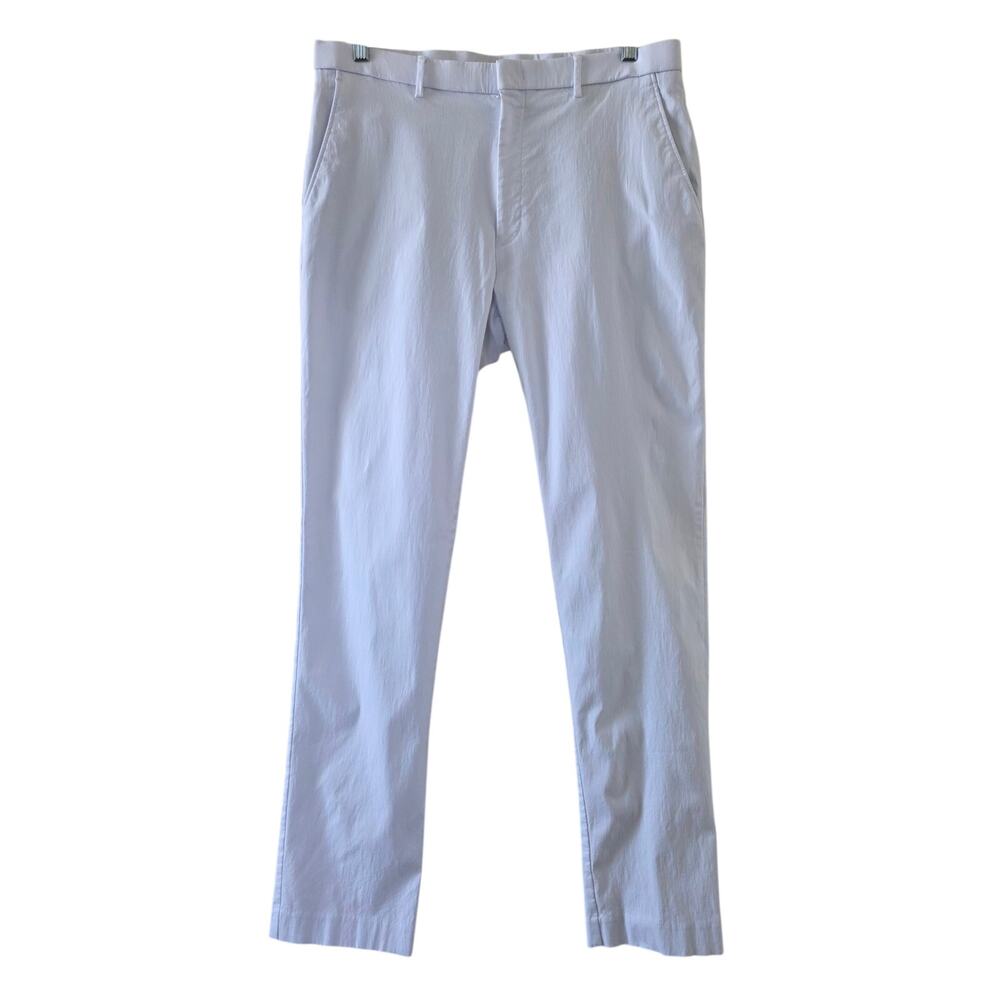 Tommy Hilfiger White Stretch Pants Men 36x34 Lightweight Straight Leg